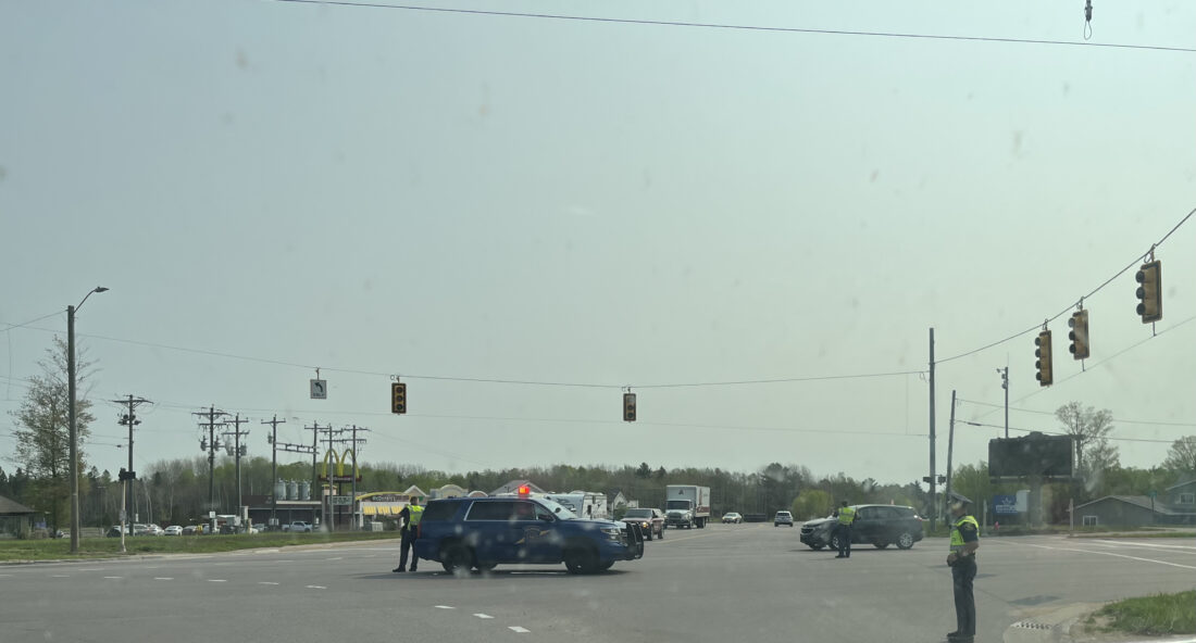 Powerline down in Marquette, Harvey after crash, around 2,600 without